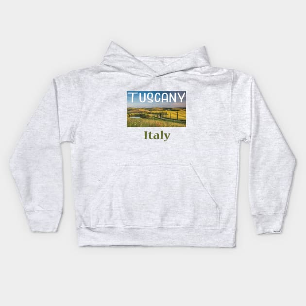 Tuscany, Italy Kids Hoodie by Nicomaja